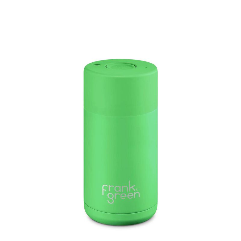 frank green 12oz Ceramic Reusable Cup with Push Button Lid image number 0